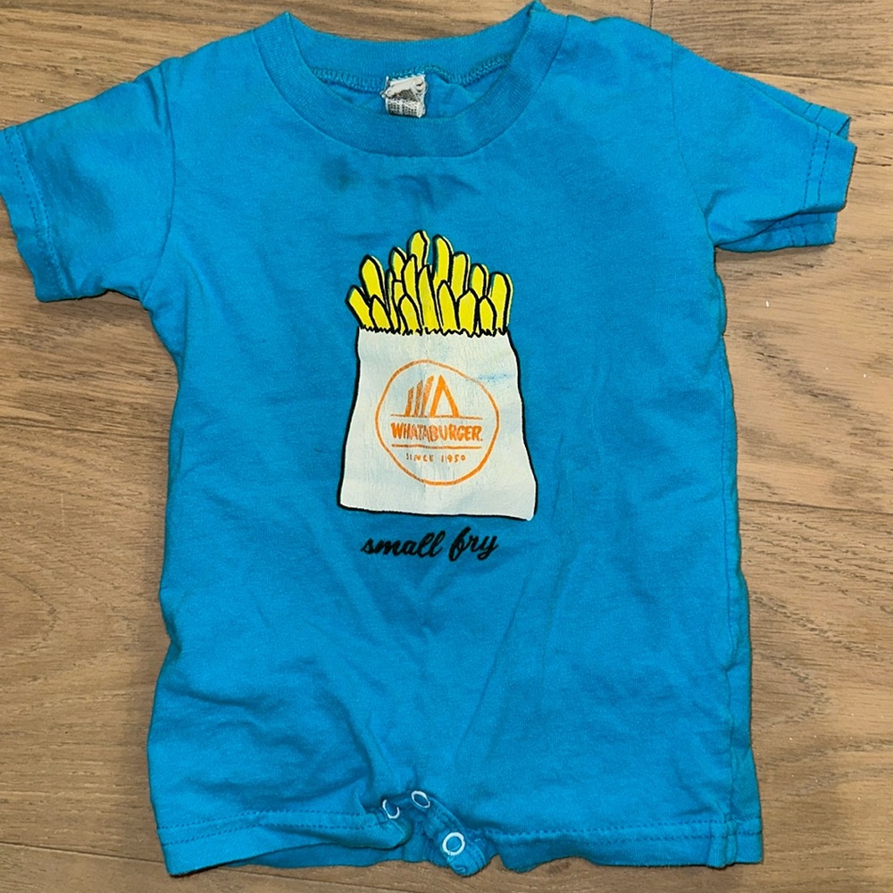 Rabbit Skins - WhatABurger Small Fry Blue Onesie